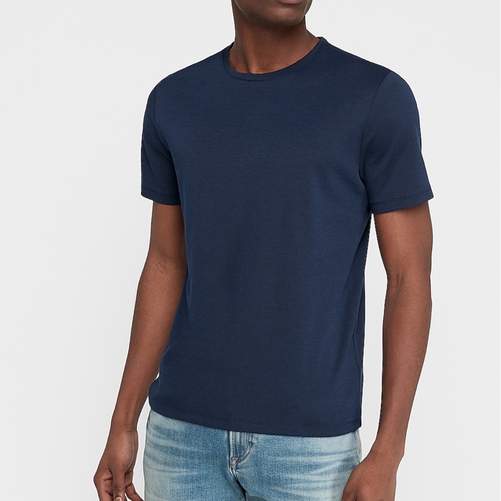 Express Luxe Comfort Knit Crew Neck T-Shirt